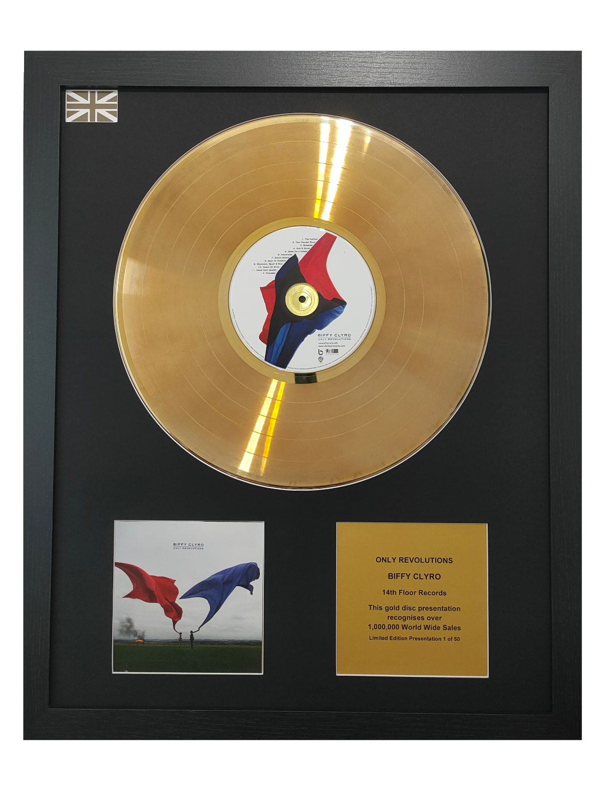 BIFFY CLYRO - Only Revolutions | Gold Record & CD Presentation