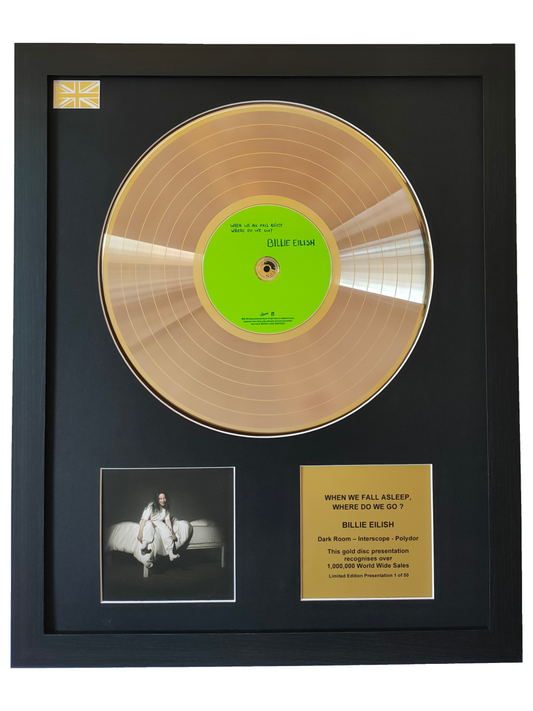 BILLIE EILISH - When We Fall Asleep Where Do We Go | Gold Record & CD Presentation