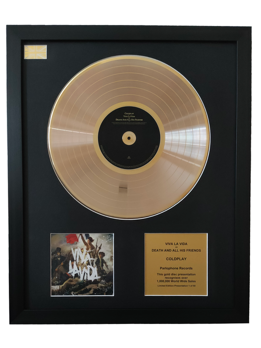 COLDPLAY – Viva La Vida Or Death And All His Friends | Gold Record & CD Presentation