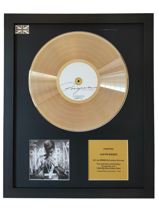 JUSTIN BIEBER - Purpose | Gold Record & CD Presentation