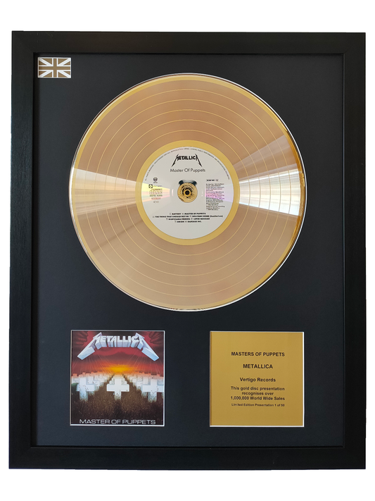 METALLICA - Master Of Puppets | Gold Record & CD Presentation