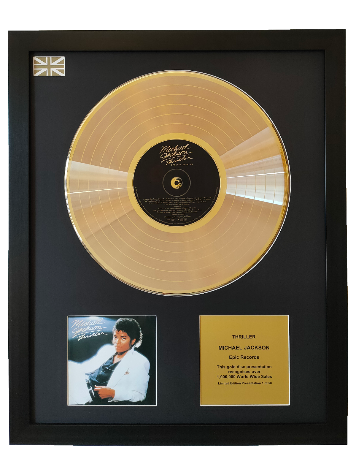 2024 Micheal Jackson Bad Gold Record