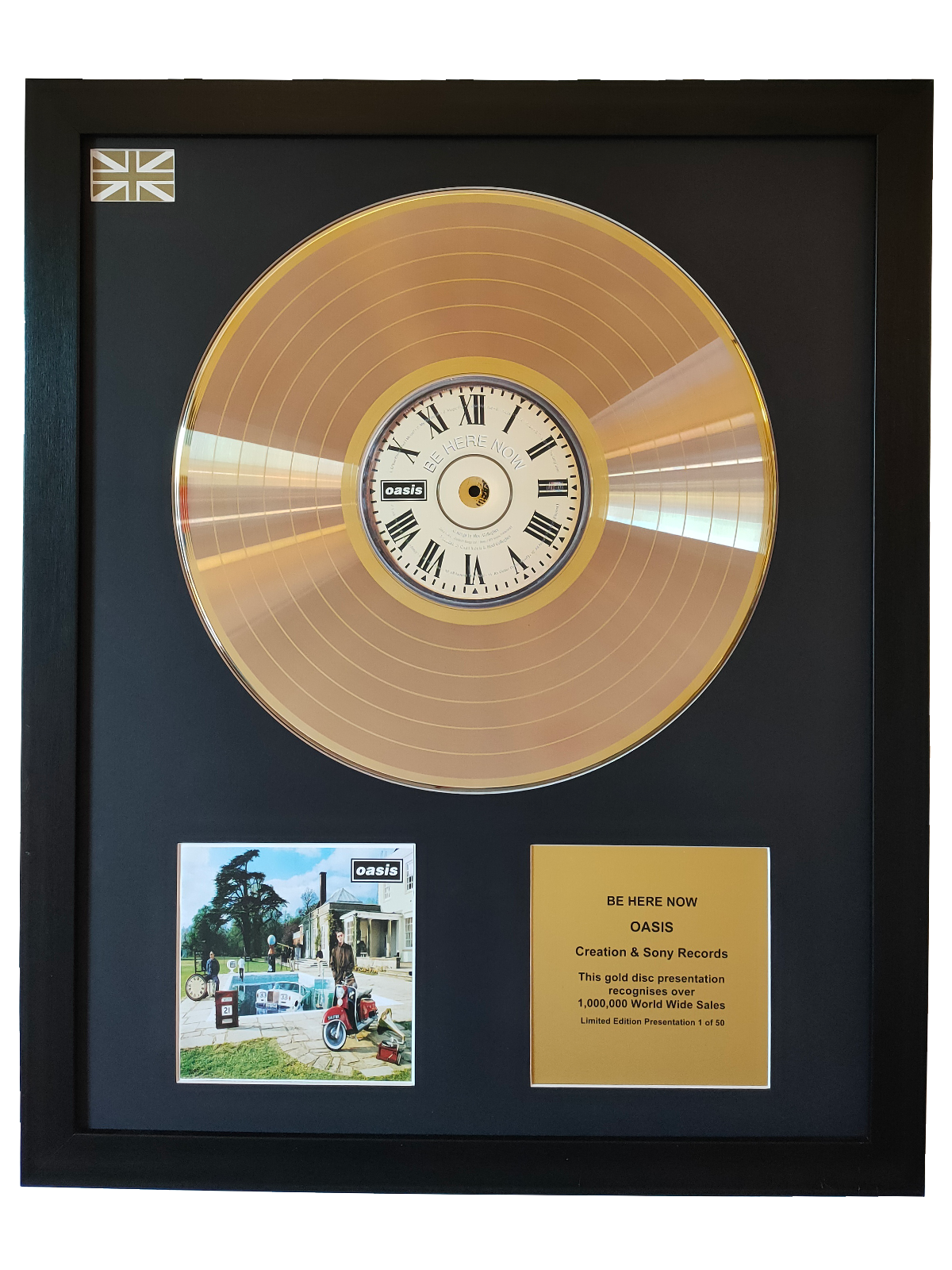 OASIS - Be Here Now | Gold Record & CD Presentation