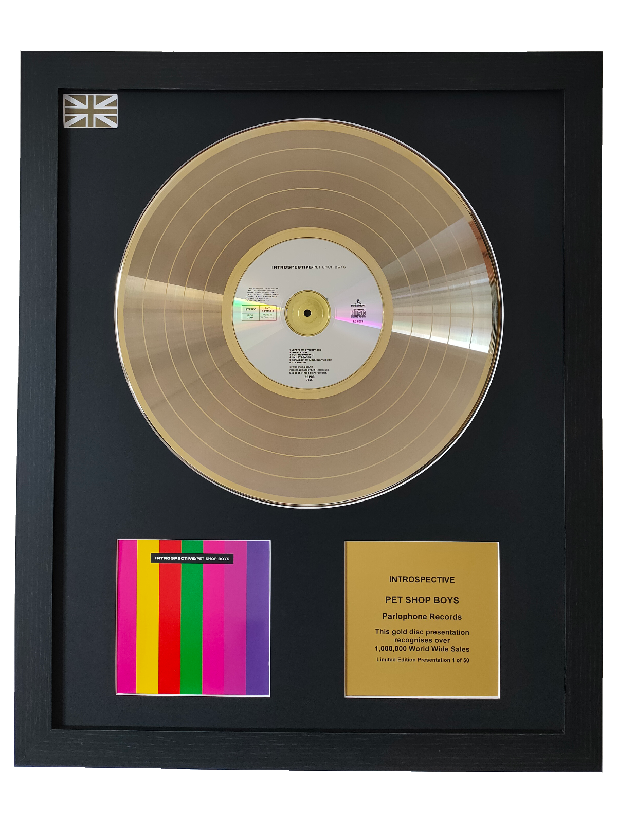 Gold Record & CD Presentation | Pet Shop Boys - Introspective – The ...