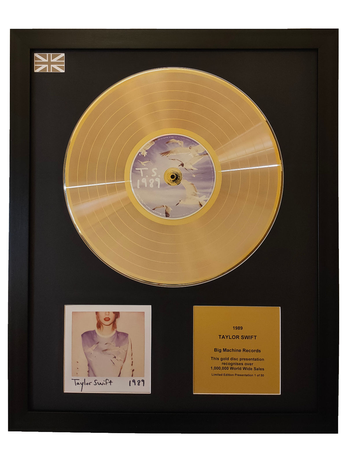Taylor Swift 1989 album Gold Record Presentation Disc