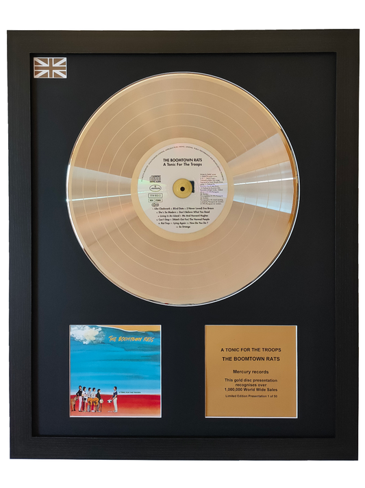 THE BOOMTOWN RATS - A Tonic For The Troops | Gold Record & CD Presentation