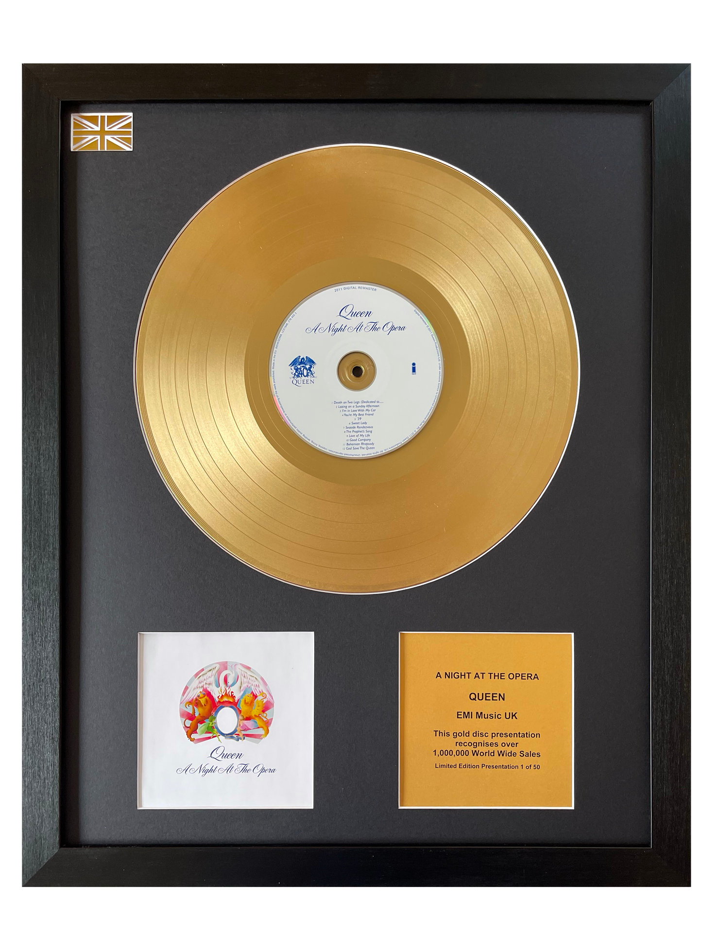 QUEEN - A Night At The Opera | Gold Record & CD Presentation