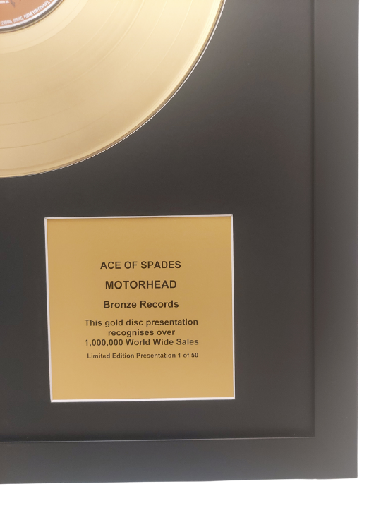 MOTÖRHEAD - Ace of Spades | Gold Record & CD Presentation