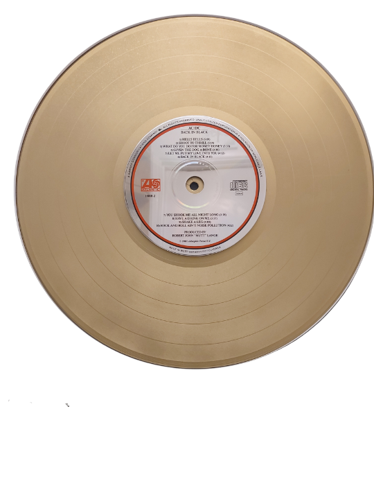 AC/DC - Back in Black | Gold Record & CD Presentation