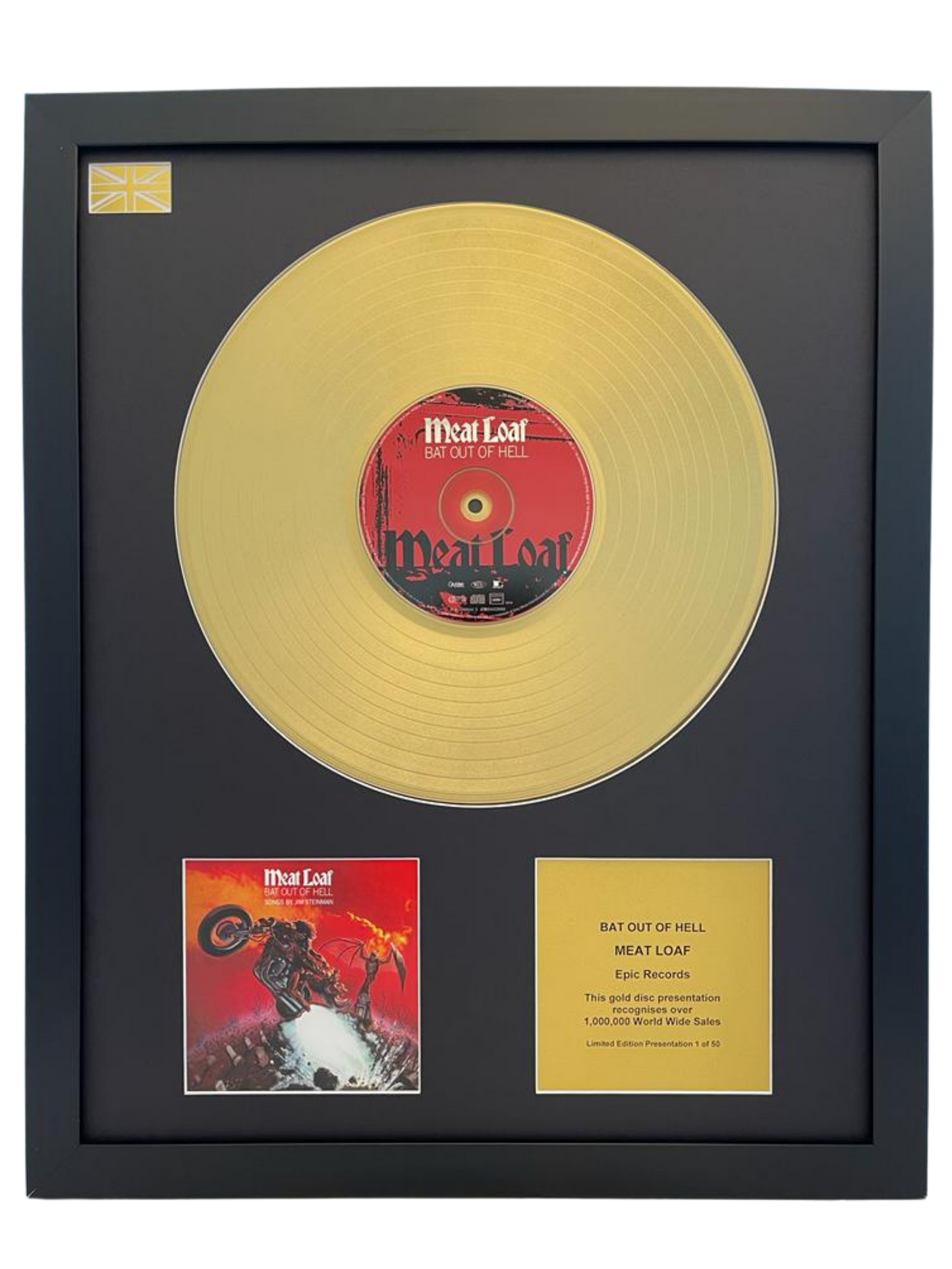 MEAT LOAF - Bat Out Of Hell | Gold Record & CD Presentation