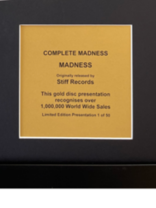 MADNESS - Complete Madness | Gold Record & CD Presentation