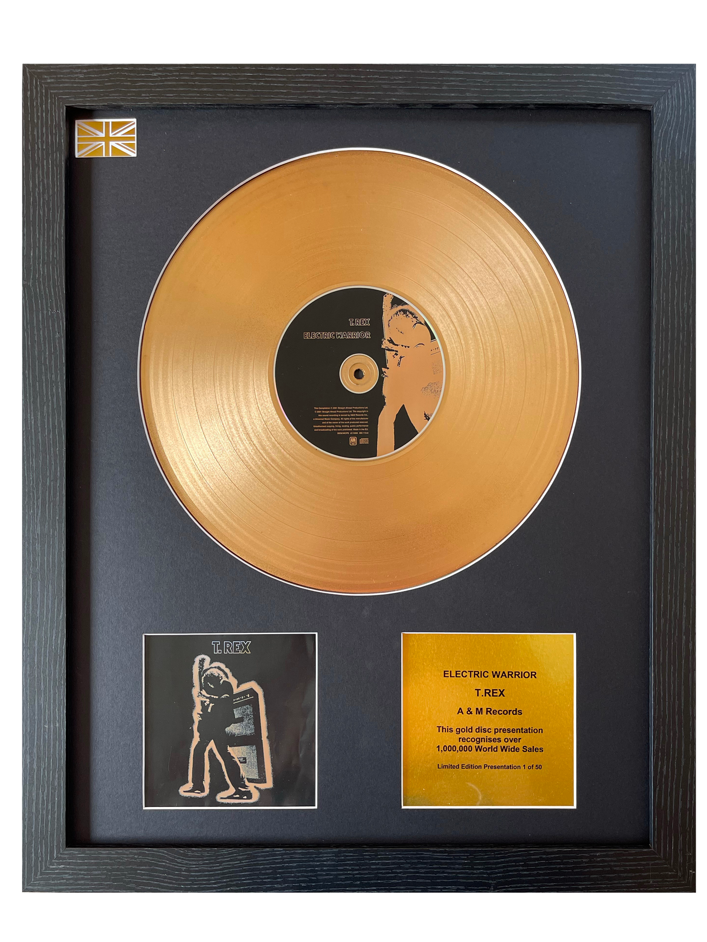 T.REX - Electric Warrior | Gold Record & CD Presentation
