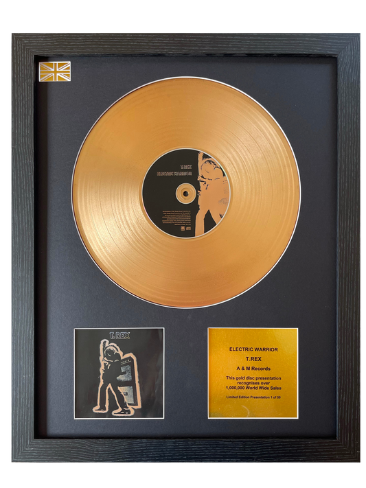 T.REX - Electric Warrior | Gold Record & CD Presentation