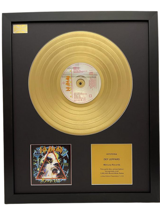 DEF LEPPARD - Hysteria | Gold Record & CD Presentation