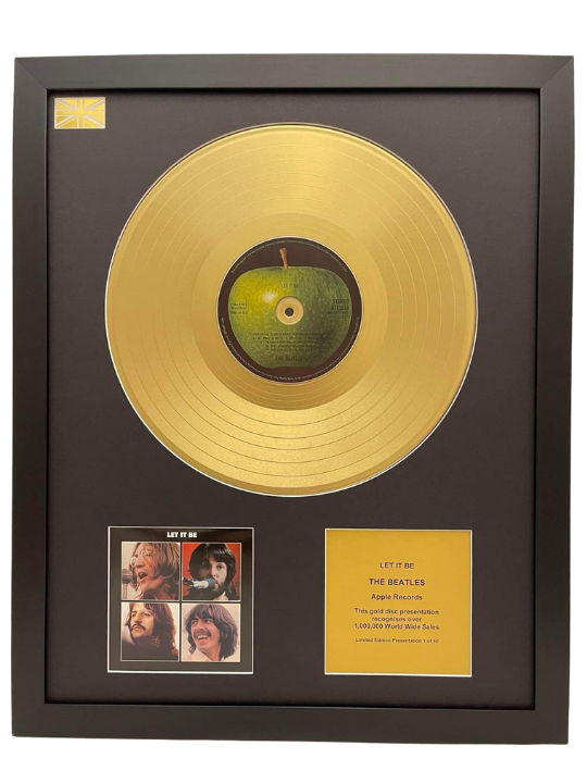 Gold Record Presentation | Let It Be by The Beatles | Order Today Gold Record Presentation | Let It Be by The Beatles | Order Today