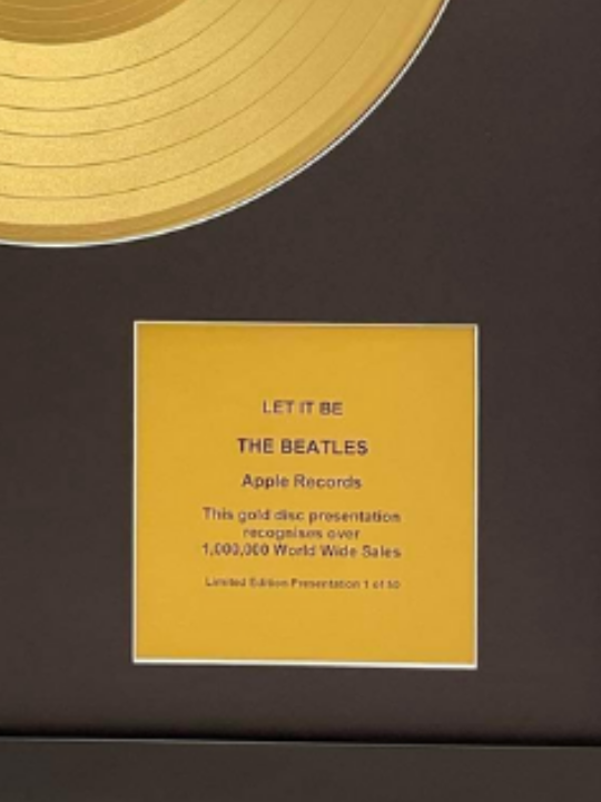 THE BEATLES - Let It Be | Gold Record & CD Presentation