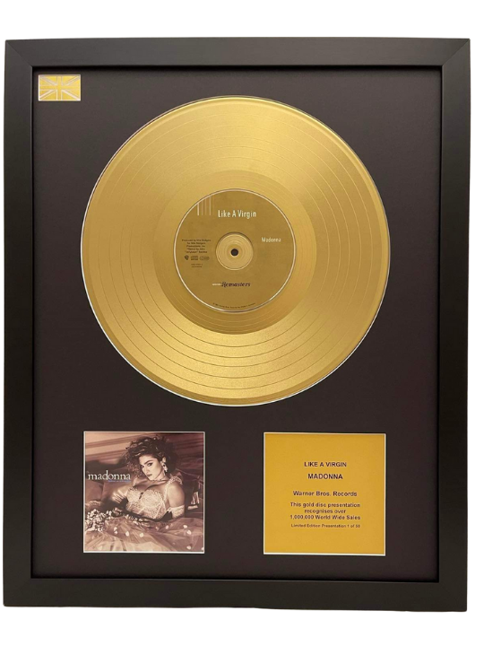 Gold Record Presentation | Like A Virgin by Madonna | Order Today 