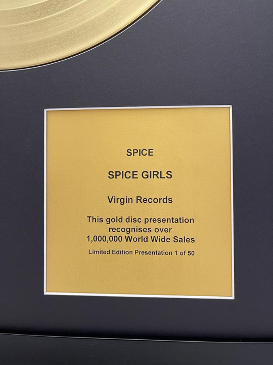 SPICE GIRLS - Spice | Gold Record & CD Presentation