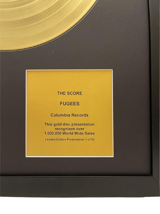 FUGEES - The Score | Gold Record & CD Presentation