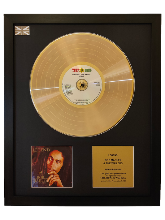 BOB MARLEY & THE WAILERS - Legend | Gold Record & CD Presentation