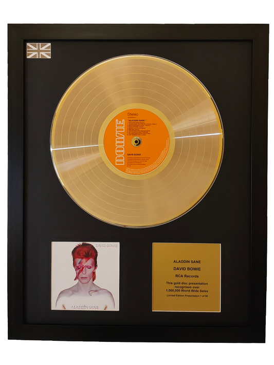 DAVID BOWIE - Aladdin Sane | Gold Record & CD Presentation