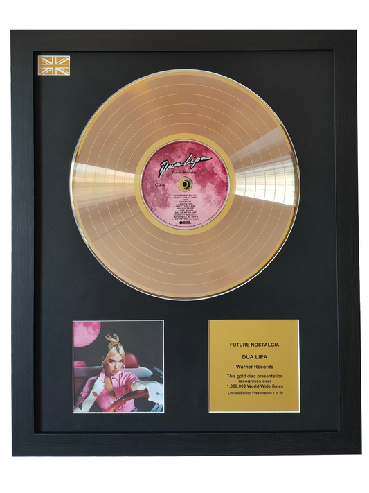 DUA LIPA - Future Nostalgia | Gold Record & CD Presentation