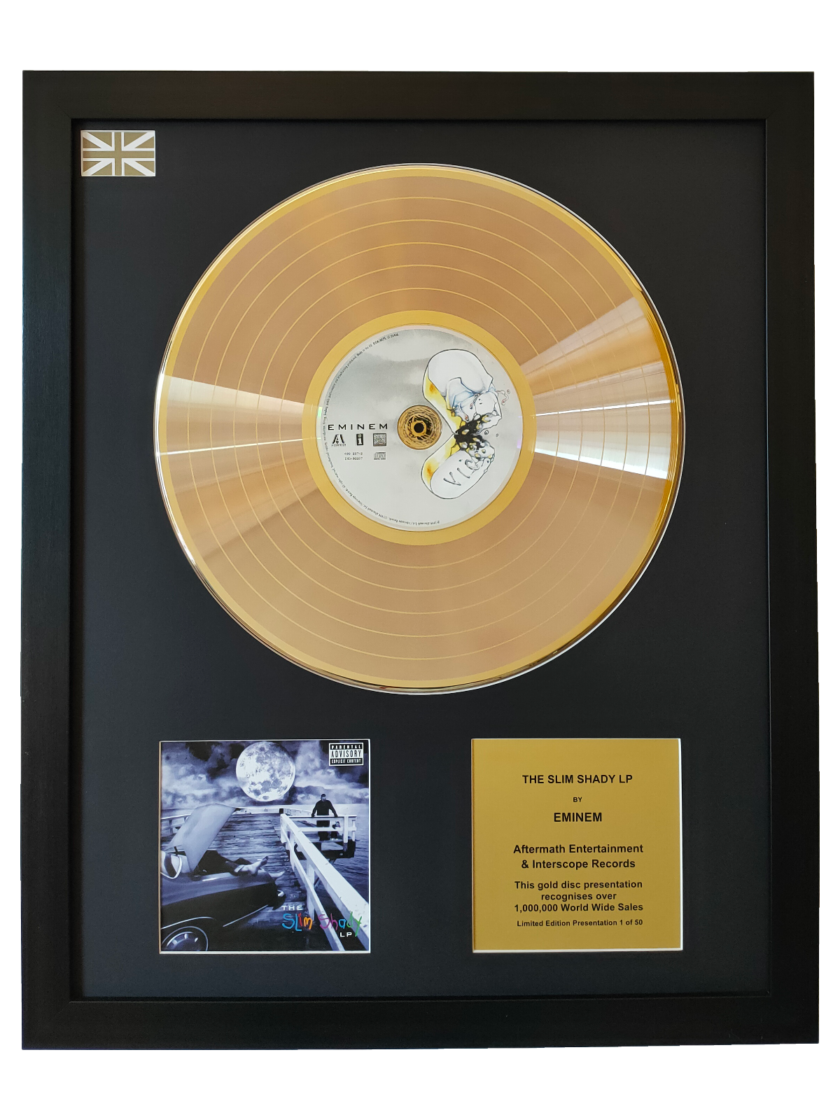 EMINEM - The Slim Shady LP | Gold Record & CD Presentation