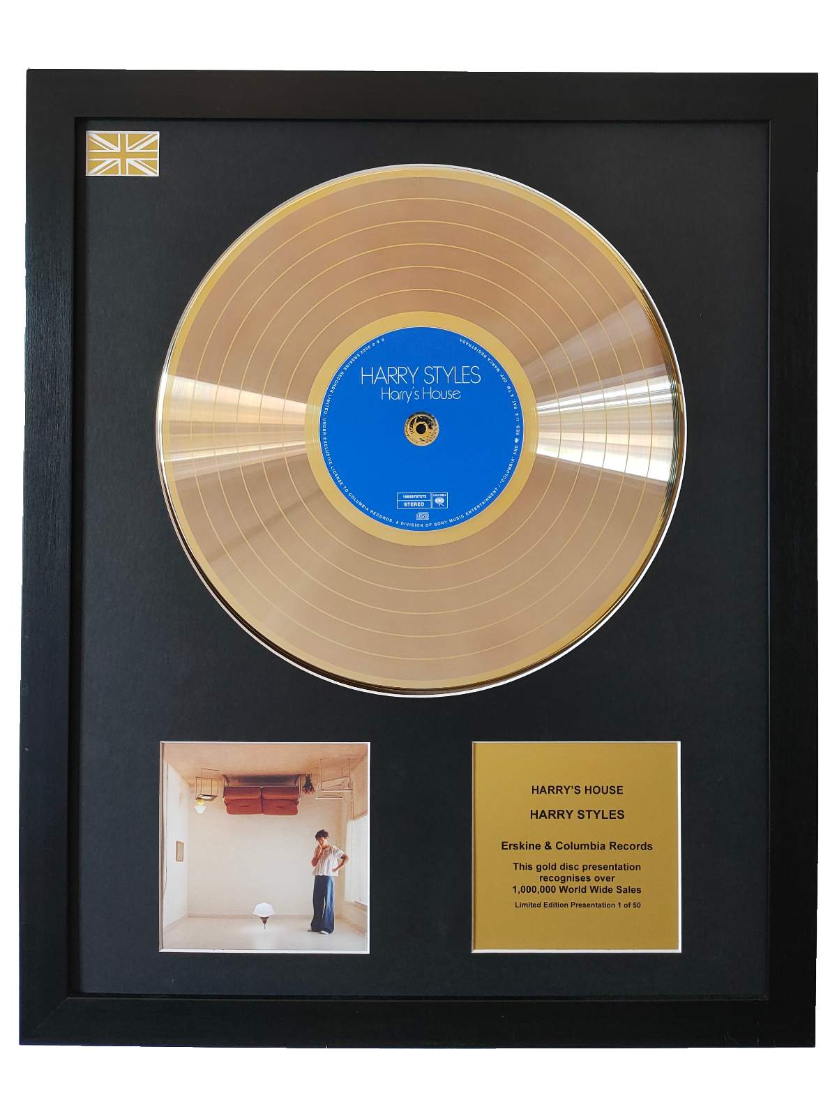 Gold Rocord Disc Gold Record & CD Presentation | HARRY STYLES - Harry's House – The Gold ...