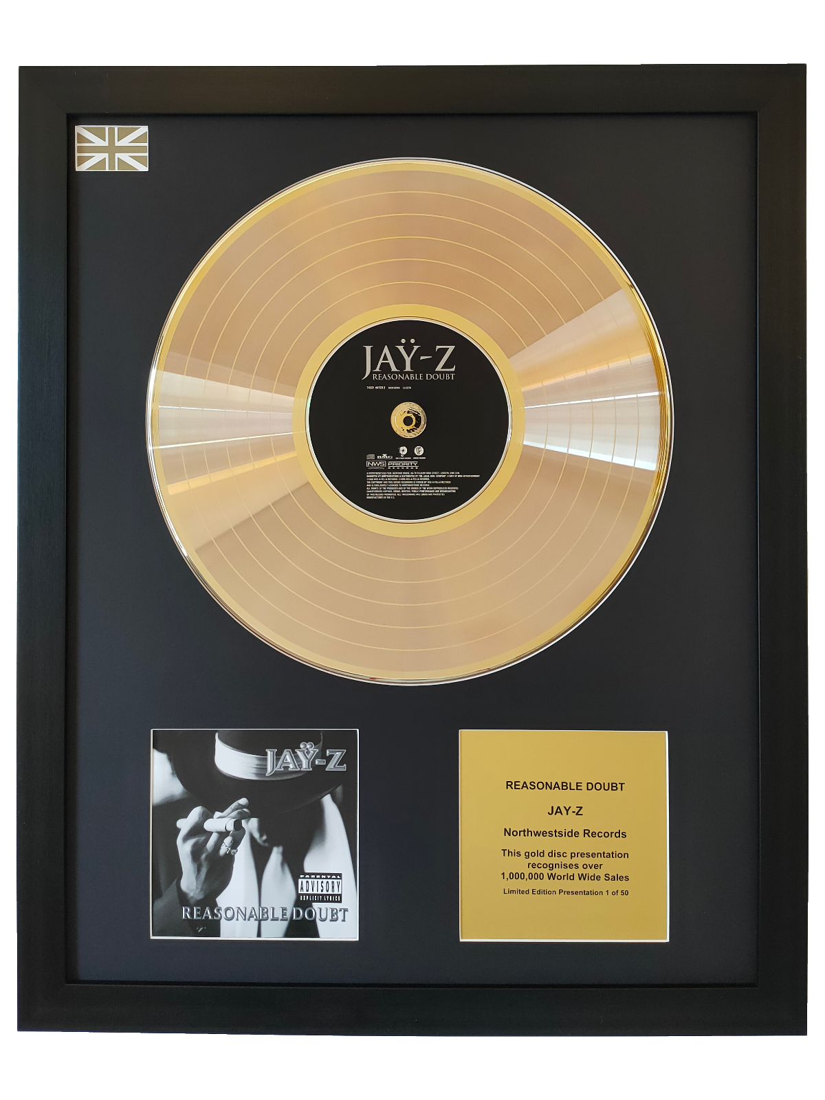 JAY-Z - Reasonable Doubt | Gold Record & CD Presentation