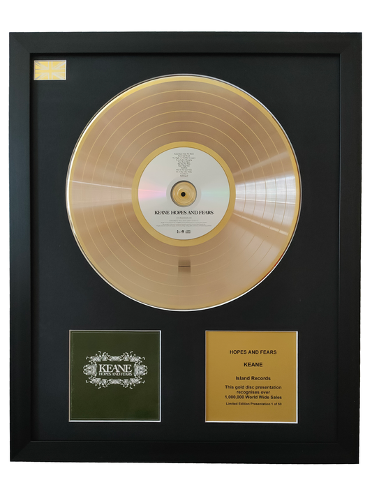 KEANE – Hopes And Fears | Gold Record & CD Presentation