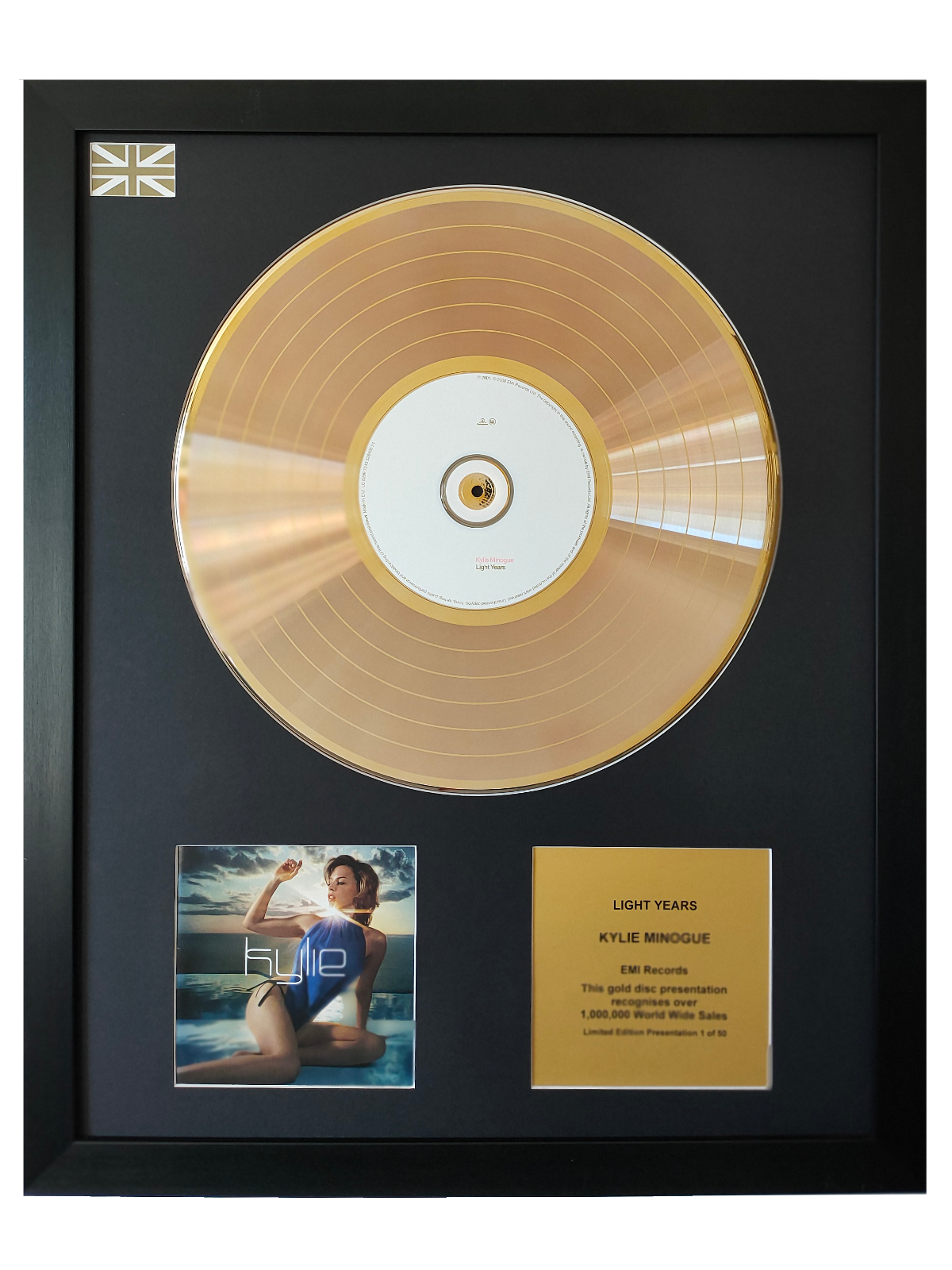 KYLIE MINOGUE - Light Years | Gold Record & CD Presentation