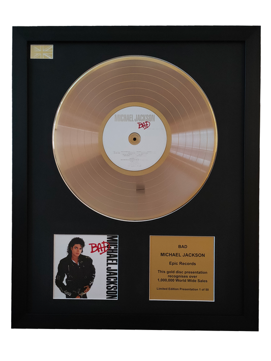 MICHAEL JACKSON - Bad | Gold Record & CD Presentation