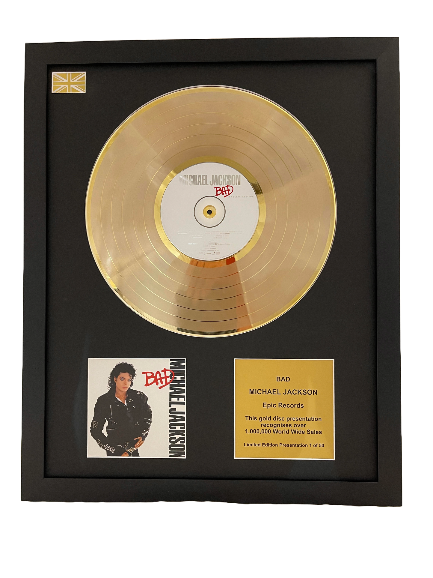 MICHAEL JACKSON - Bad | Gold Record & CD Presentation