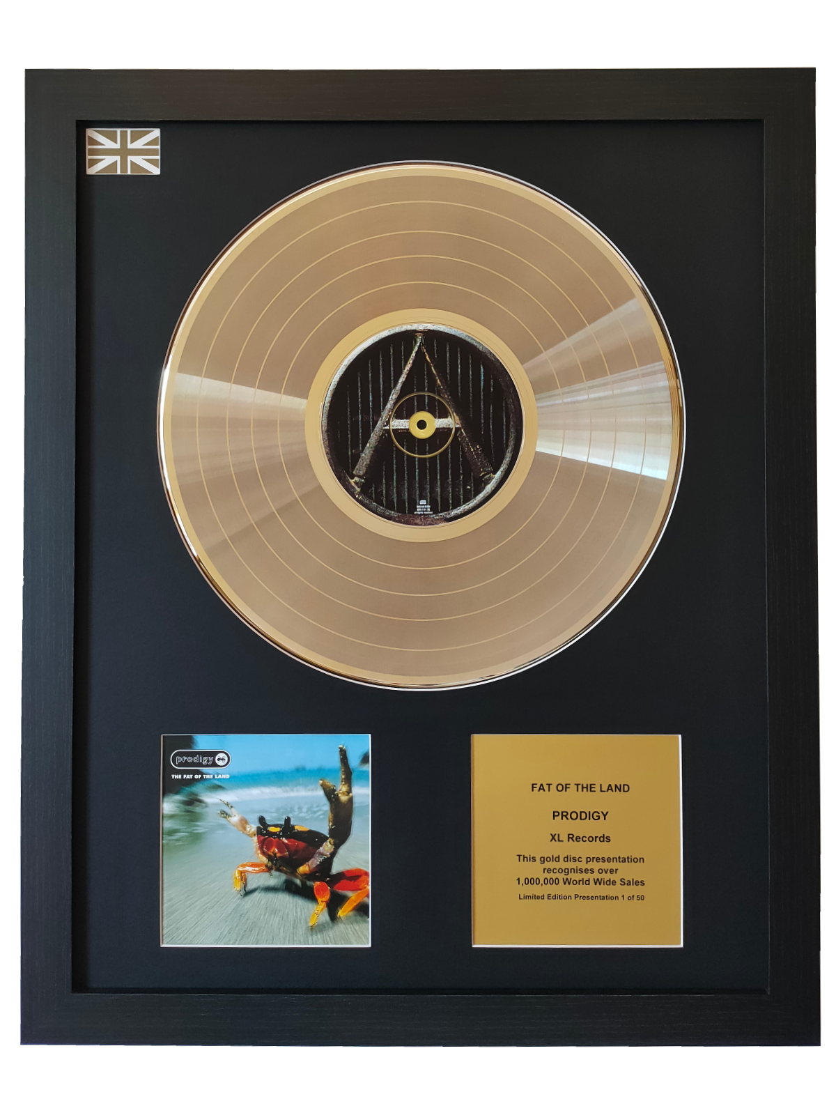 Gold Disc & CD Presentation | The Fat Of The Land by Prodigy | Order ...