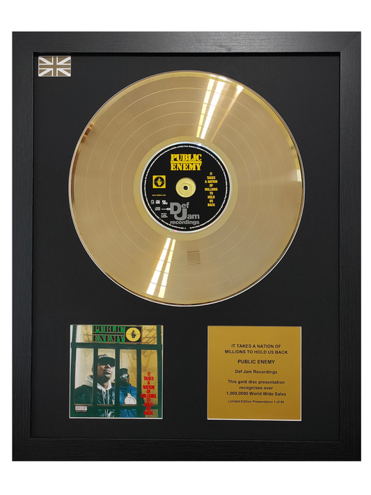 PUBLIC ENEMY - It Takes A Nation Of Millions To Hold Us Back | Gold Record & CD Presentation