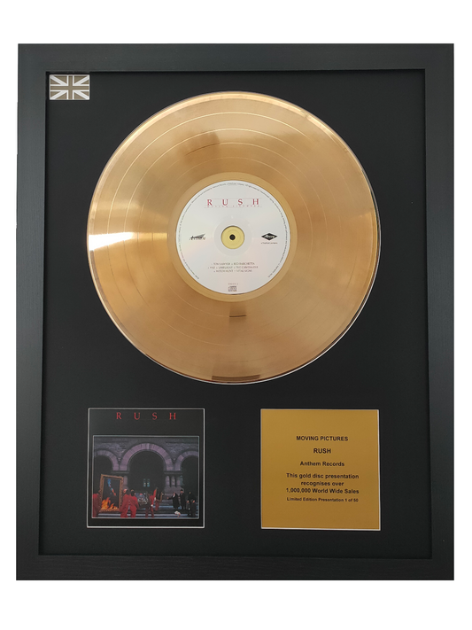 RUSH - Moving Pictures | Gold Record & CD Presentation