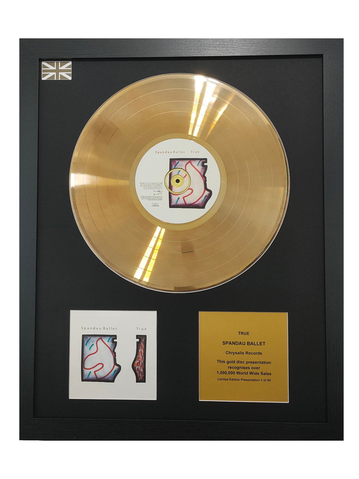 Gold Record & CD Presentation | True by Spandau Ballet – The Gold ...