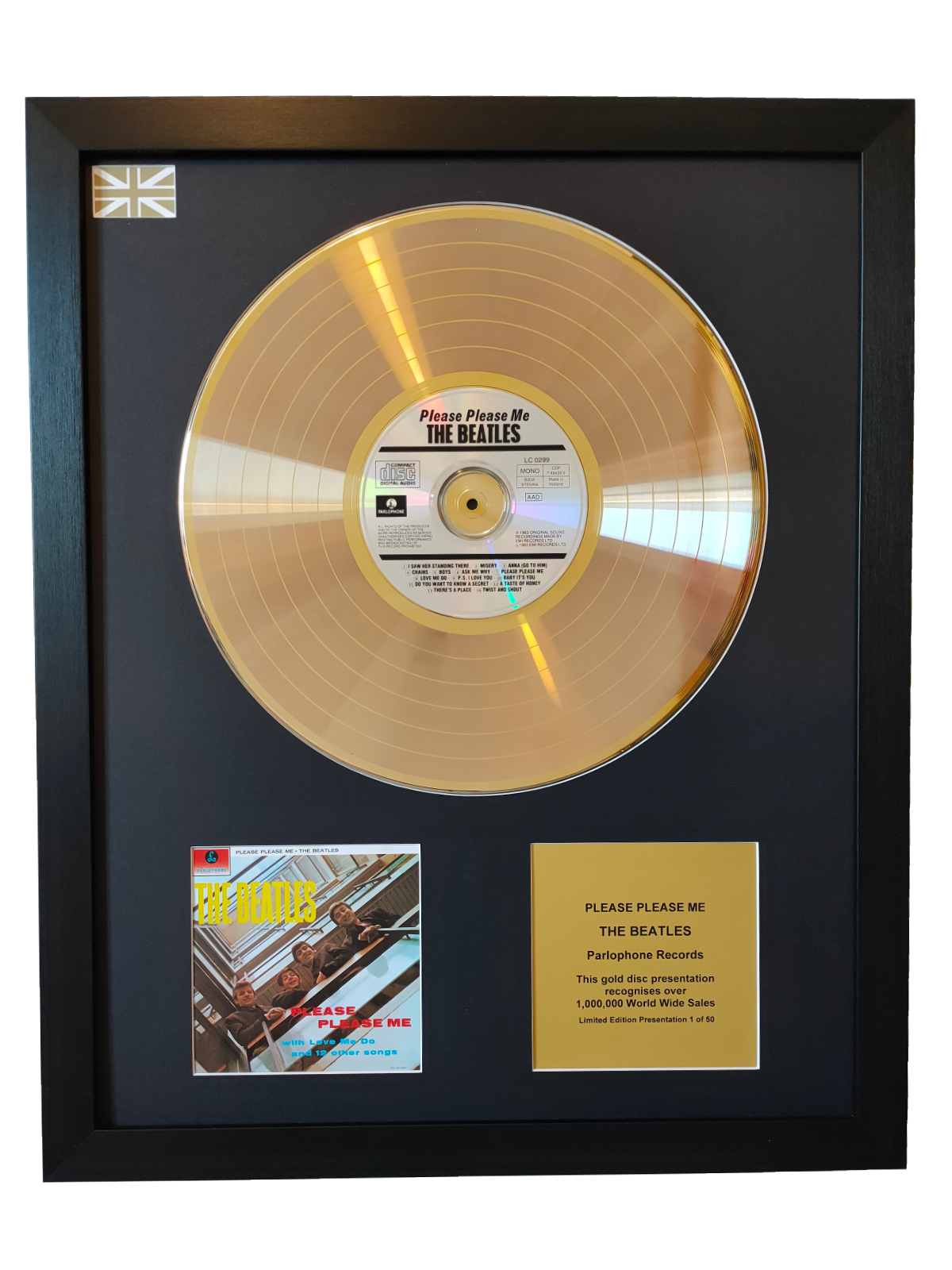 THE BEATLES - Please Please Me | Gold Record & CD Presentation