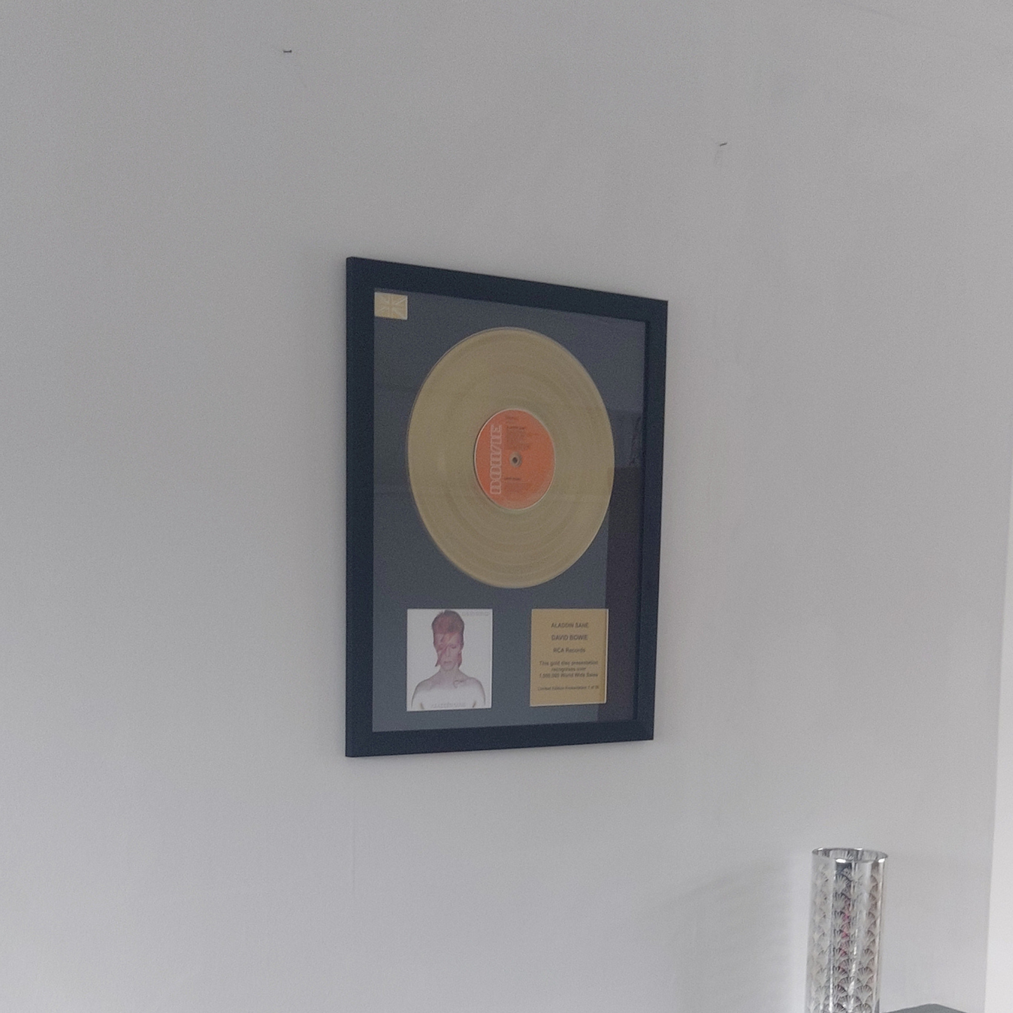 DAVID BOWIE - Aladdin Sane | Gold Record & CD Presentation