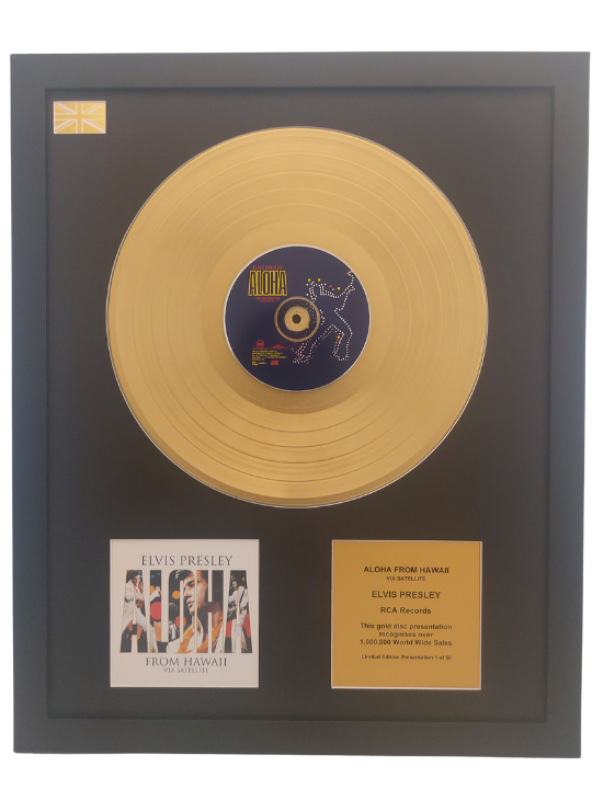 ELVIS PRESLEY - Aloha From Hawaii | Gold Record & CD Presentation