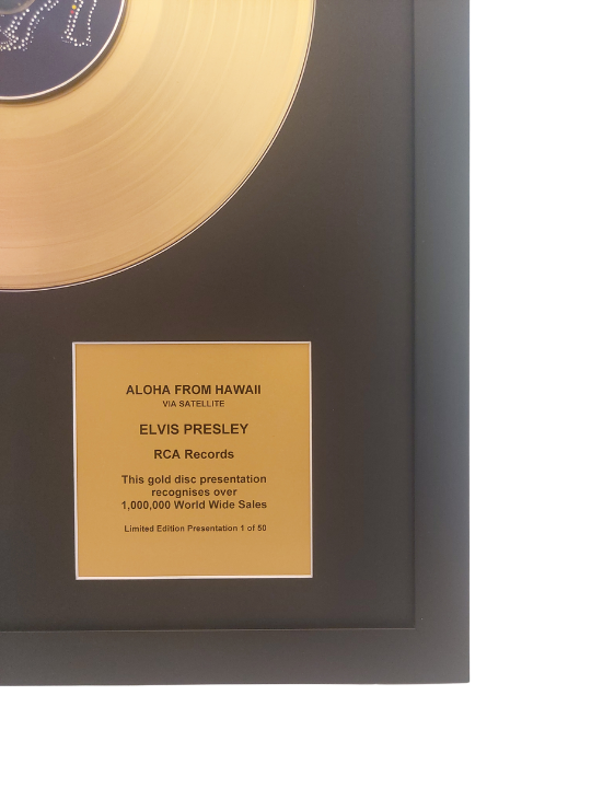 ELVIS PRESLEY - Aloha From Hawaii | Gold Record & CD Presentation