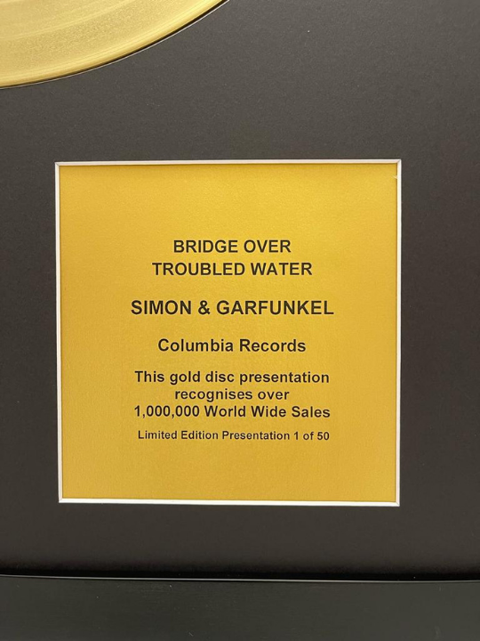 SIMON & GARFUNKEL - Bridge Over Troubled Water | Gold Record & CD Presentation