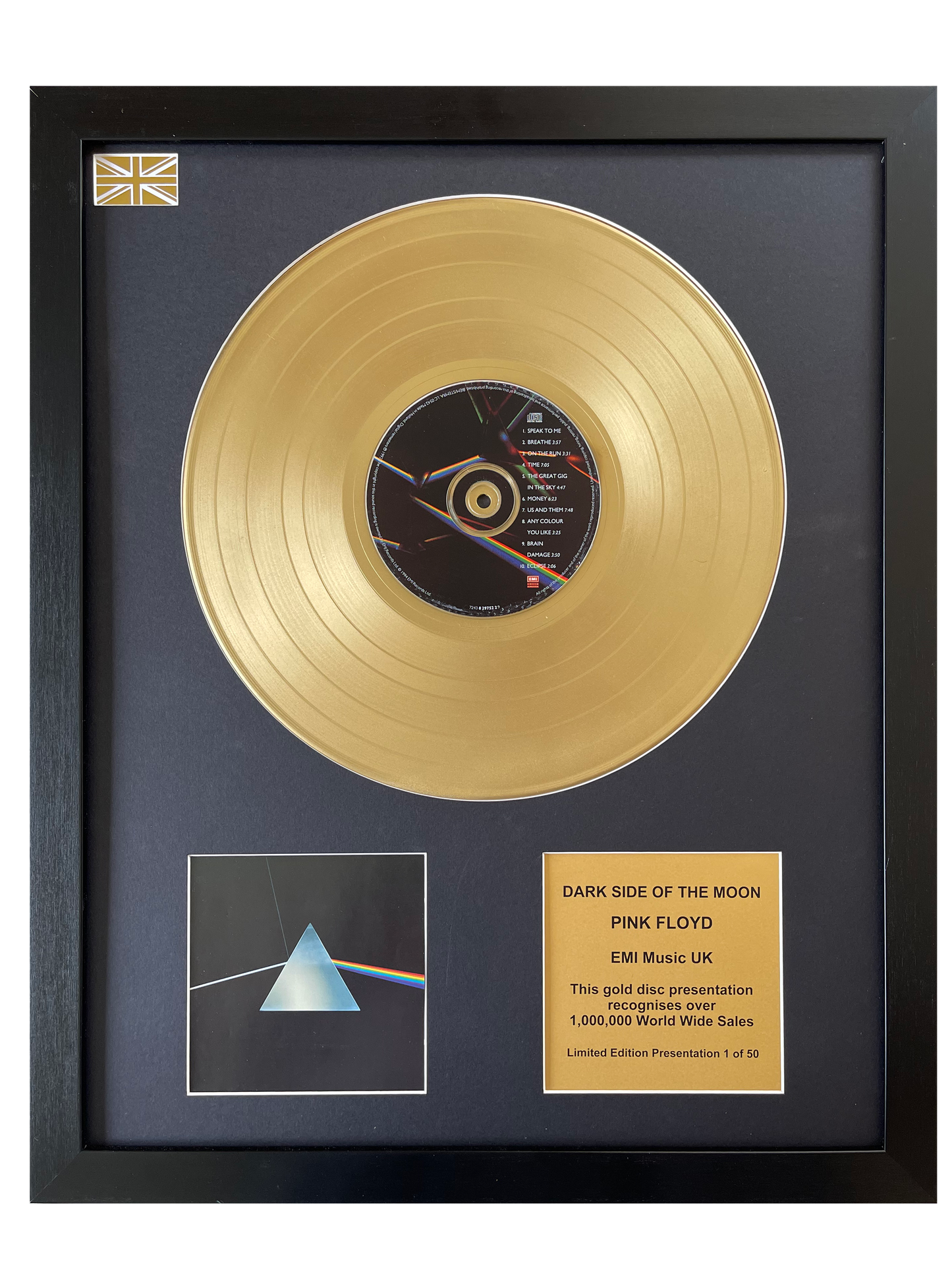 PINK FLOYD - Dark Side Of The Moon | Gold Record & CD Presentation