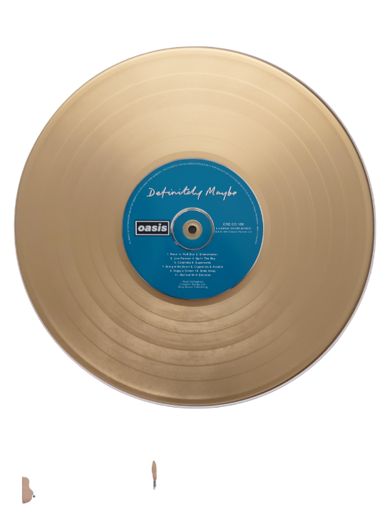 OASIS - Definitely Maybe | Gold Record & CD Presentation