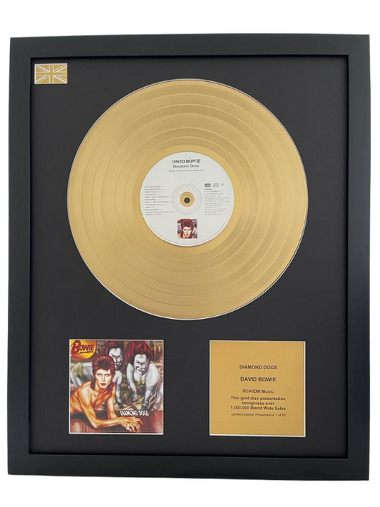DAVID BOWIE - Diamond Dogs | Gold Record & CD Presentation