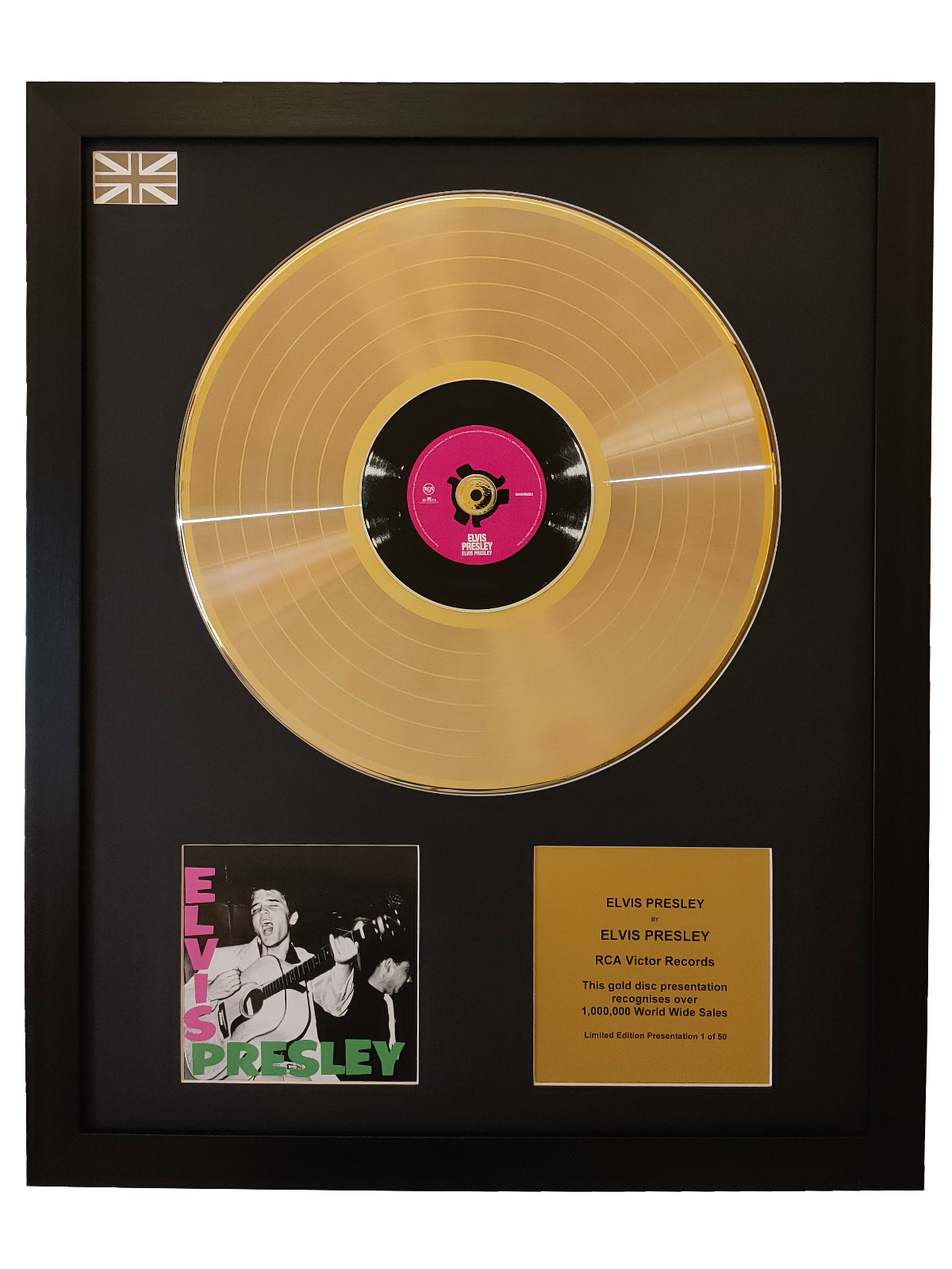 ELVIS PRESLEY - Elvis Presley | Gold Record & CD Presentation