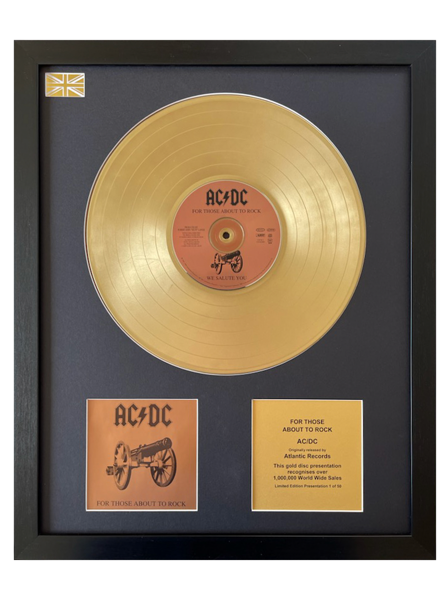 AC/DC - For Those About To Rock (We Salute You) | Gold Record & CD Presentation