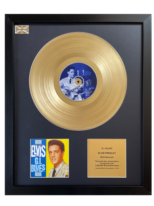 ELVIS PRESLEY - G.I. Blues | Gold Record & CD Presentation