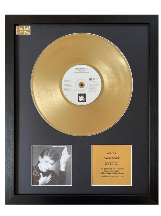 DAVID BOWIE - Heroes | Gold Record & CD Presentation