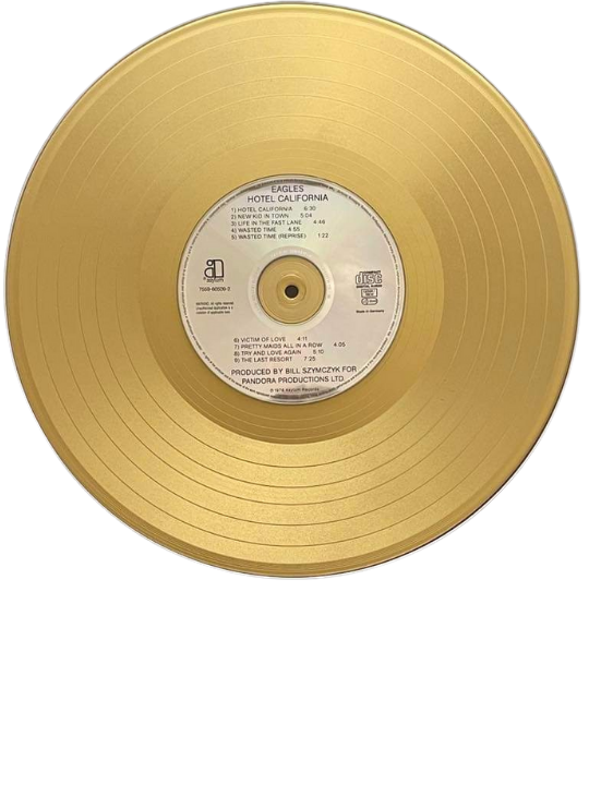 Gold Record & CD Presentation  Hotel California by Eagles – The